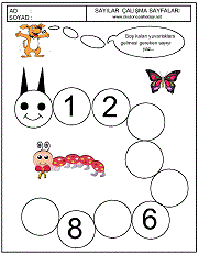 sayılar örüntü çalışma sayfaları